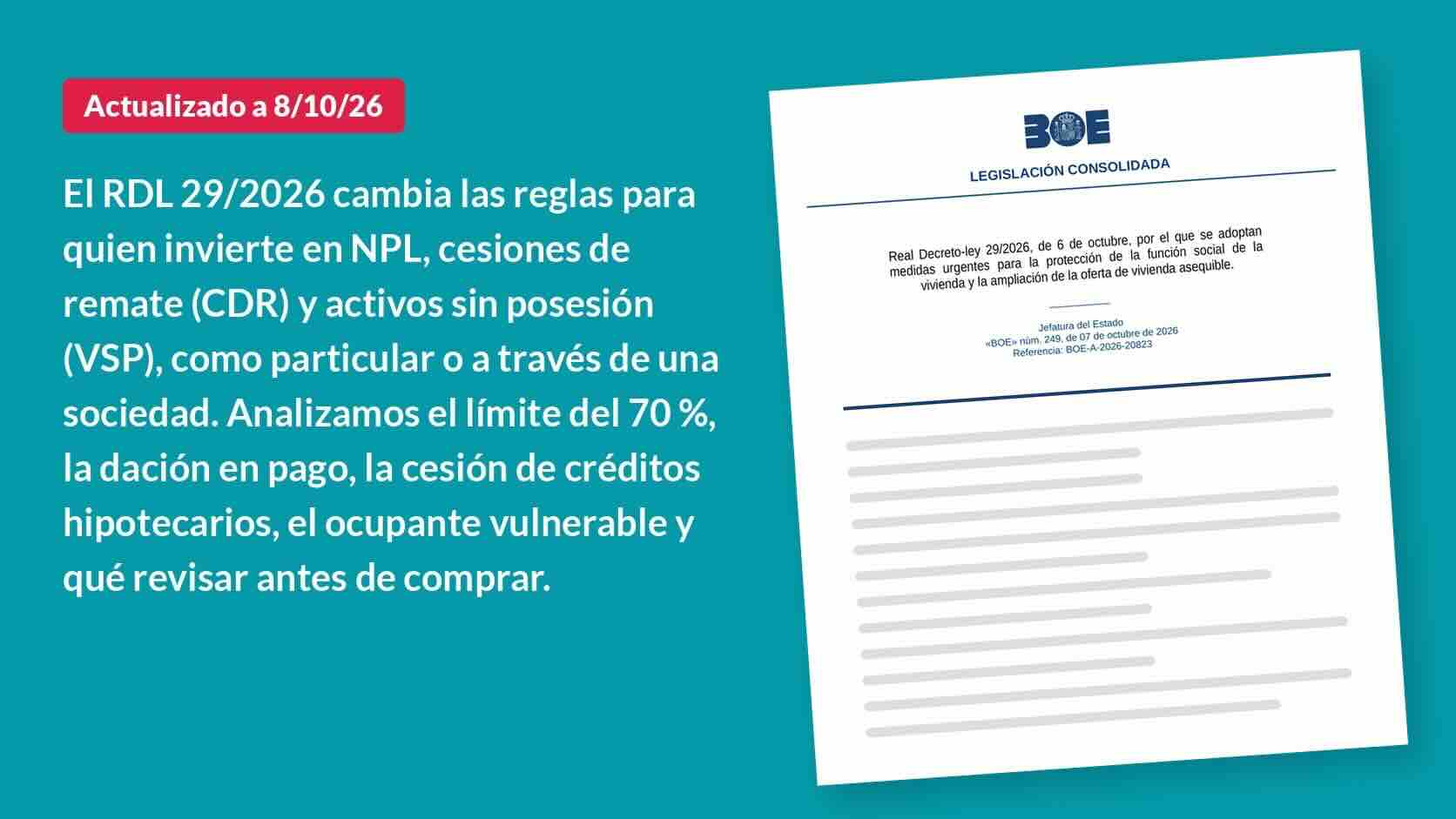 Tipos al alza y decreto de vivienda: qué cambia para el pequeño inversor o empresa | Inmubi
